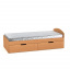 Одномісне ліжко Компанит 90+2 90х200 см дсп бук з викатними шухлядами Хмельницький