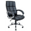 Комп'ютерне крісло офісне Richman Арізона чорне хрестовина-хром механізм гойдання-М1 Дніпро