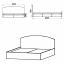 Двоспальне ліжко — 160 Компанітлдсп із узголів'ям Чернігів