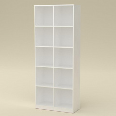 Книжный шкаф витрина Компанит КШ-2 дсп белый цвет Свесса