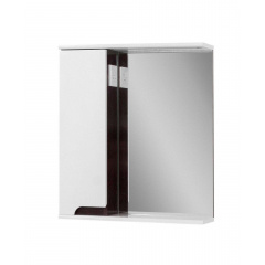 Зеркало для ванной комнаты СИМПЛ 60 венге левое с подсветкой ПиК Одесса