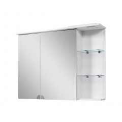 Шафа навісна з дзеркалами для ванної кімнати СІМПЛ 100 LED підсвічування Пік Хмельницький
