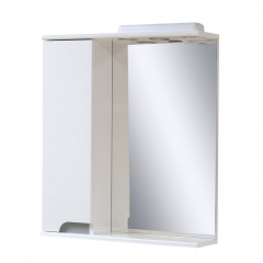 Зеркало для ванной комнаты СИМПЛ 60 металлик левое с подсветкой ПиК Ивано-Франковск