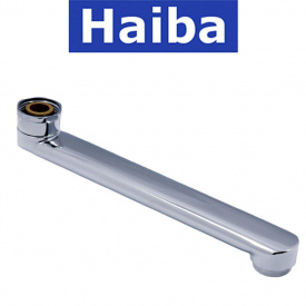 Гусак Haiba на ванну плоский прямой 18 см