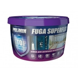 Затирка для плитки Polimin Fuga superflex серая 2кг
