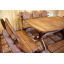 Мебель из массива термодерева 1750х1100, комплект Thermo-treated Oak Furniture. Стол и 4 лавки из термодуба Киев