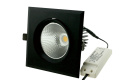 Поворотный врезной LED светильник 30W downlight черный