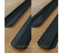 Паркан двосторонній 0,45 мм чорний глянець (RAL 9005) (Корея)