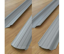 Паркан двосторонній 0,45 мм глянець сірий (RAL 9006) (Корея)