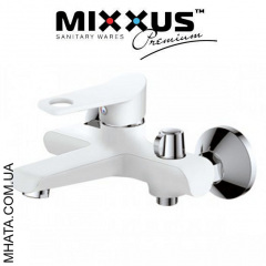 Змішувач для ванни короткий ніс Mixxus Dallas Euro White (Chr-009) Тернопіль