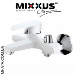 Смеситель для ванны короткий нос Mixxus Colorado White Euro (Chr-009) Харьков