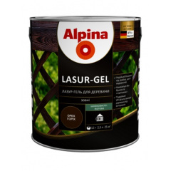 Засіб декоративно-захисний для деревини ALPINA LASUR-GEL кедр 0,75л (948103811) Винница