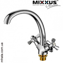 Смеситель для кухни ухо MIXXUS Premium Retro (Chr-273), Польша Запорожье