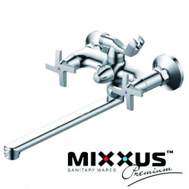 Змішувач для ванни довгий ніс MIXXUS Galaxy Euro Chr-006