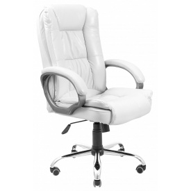 Офисное кресло руководителя Richman California Лаки White Хром М2 AnyFix Белое