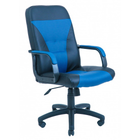Офисное Кресло Руководителя Richman Сиеста Флай 2227-2230 Пластик Рич М3 MultiBlock Черно-синее