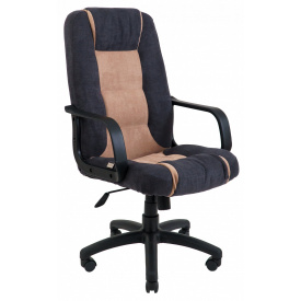 Офисное кресло руководителя Richman Челси Мисти Dark Grey-Cream Пластик М2 AnyFix Серо-бежевое