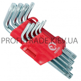 HT-0607 Набор Г-образных ключей TORX 9 шт Т 10-Т 50 Cr-V Small