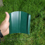 Штахетник глянцевий двосторонній 130 мм зелений мох (RAL 6005) Рівне