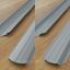 Паркан двосторонній 0,45 мм глянець сірий (RAL 9006) (Корея) Запоріжжя