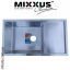 Кухонная мойка Mixxus SET 7844-200x1-SATIN (со смесителем, диспенсером, сушкой в комплекте) Запоріжжя