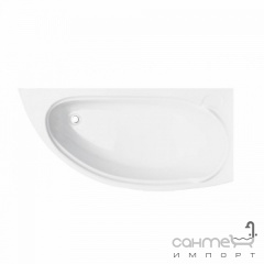 Асимметричная ванна Besco PMD Piramida Mini 150x70 белая правая Ковель