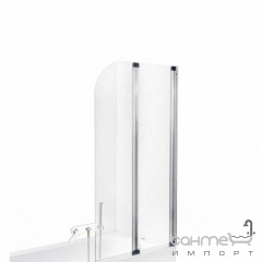 Шторка для ванны Besco PMD Piramida Ambition-2 80,5х140 профиль хром стекло прозрачное Кропивницкий