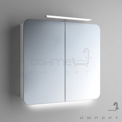 Зеркальный шкафчик с LED подсветкой Marsan Adele 3 650х900 белый Калуш