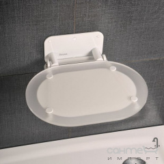Сидіння для ванної кімнати Ravak Chrome прозоре, конструкція біла B8F0000028 Хмельницький