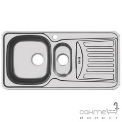 Кухонная мойка Ukinox Comfort COP 972.492 15 GW 8K полированная нержавеющая сталь Днепр