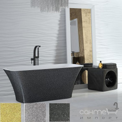Отдельностоящая ванна Besco Assos 160x70 Графит Цумань