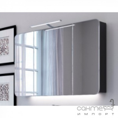 Зеркальный шкафчик Marsan Adele-3 650х1000x150 чёрный Нікополь