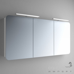 Зеркальный шкафчик с LED подсветкой Marsan Adele 5 650х1400 черный Луцк