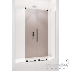 Двері для душової перегородки Radaway Furo Black DWD 200 10108538-54-01 чорні / прозоре скло