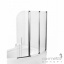 Шторка для ванны Besco PMD Piramida Ambition-3 123х140 профиль хром стекло прозрачное Черкассы