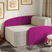 Крісло ліжко дитячий диванчик Міні-диван Растишка Крісло Смайл рожевий