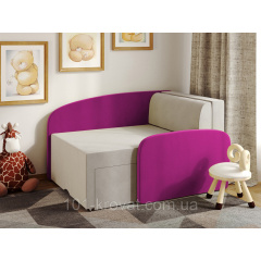 Крісло ліжко дитячий диванчик Міні-диван Растишка Крісло Смайл рожевий Ясногородка