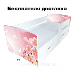 Детская кровать с защитным бортиком Сакура 170x80 см Kinder Cool-2020 Харьков