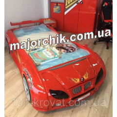 Ліжко-машинка гоночна BMW з підсвічуванням та звуками мотора 190х90 см Кропивницький