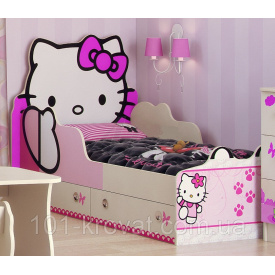 Детская кровать Hello Kitty + матрас 160х80х7 см