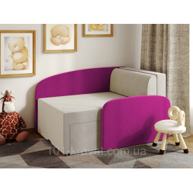 Крісло ліжко дитячий диванчик Міні-диван Растишка Крісло Смайл рожевий