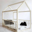 Кровать-домик детский напольный из массива дерева с бортиками Мажорчик 160х80 см Одесса