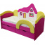 Детская кроватка с матрасом Ribeka Домик для девочки Розовый (09K038) Павлоград