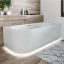 Акриловая ванна с нижней LED-подсветкой и панелью Riho Desire L 184x84 BD0600500K00133 белая Винница