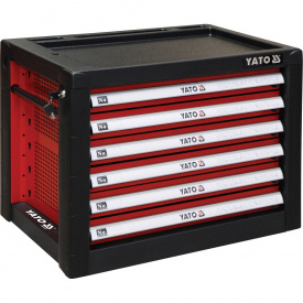 Шкаф для инструментов YATO 690x465x535 мм с 6 шуфлядами 533х397х55 мм (YT-09155)