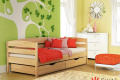 Детская кровать Estella Нота Плюс 80x190 см одноместная деревянная бук натуральный-102