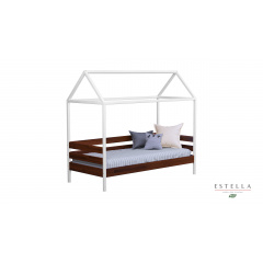 Детская кровать Estella Амми 80х190 см с домиком деревянная цвет-108 каштан Ужгород