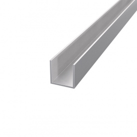 Швеллер алюминиевый п-образный профиль АЛЮПРО 10,9х20,8х1,6 мм без покрытия ПАС-3430