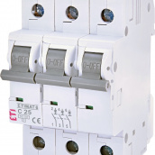 Автоматический выключатель ETI ETIMAT 6 3 P 25A Тип C (2145518)