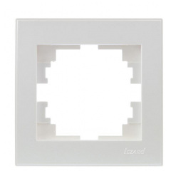 Рамка перлово-білий перламутр з бічною вставкою RAIN Lezard 703-3030-146 Тернопіль